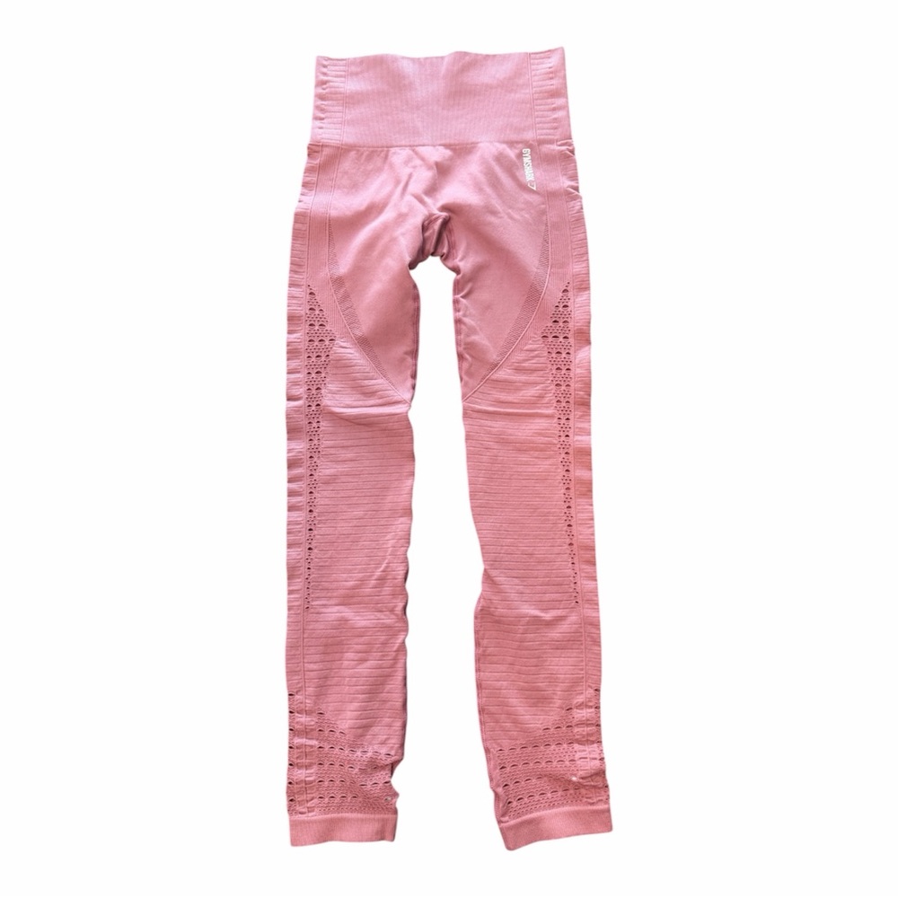 Gymshark - Pink Seamless High-Waist Leggings - size XS